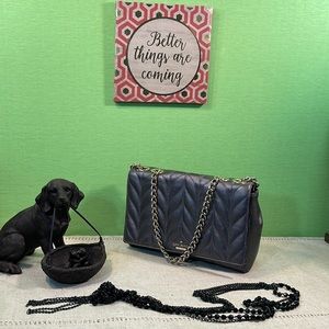 ♠️ Kate Spade Gun metalCrossbody/Shoulder Bag ♠️